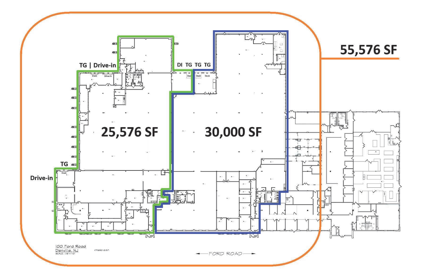 100 Ford Rd, Denville, NJ for lease Floor Plan- Image 1 of 1