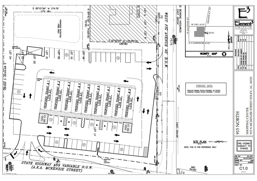 915-947 N McKenzie St, Foley, AL à louer - Plan de site - Image 3 de 3