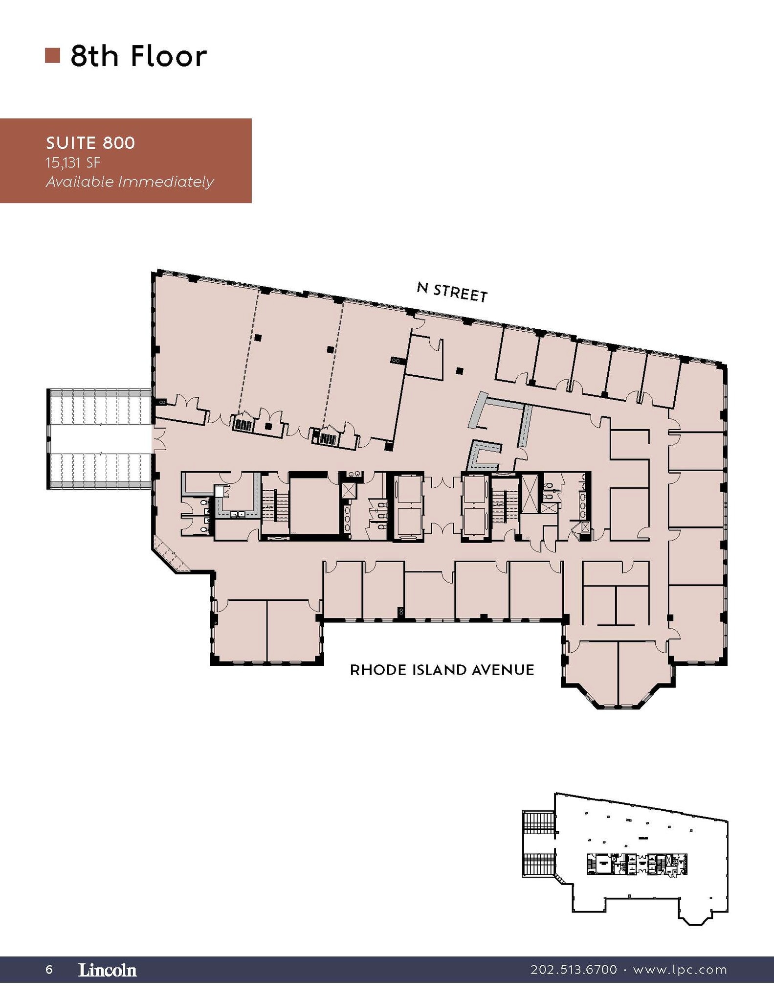 1717 Rhode Island Ave NW, Washington, DC for lease Floor Plan- Image 1 of 1