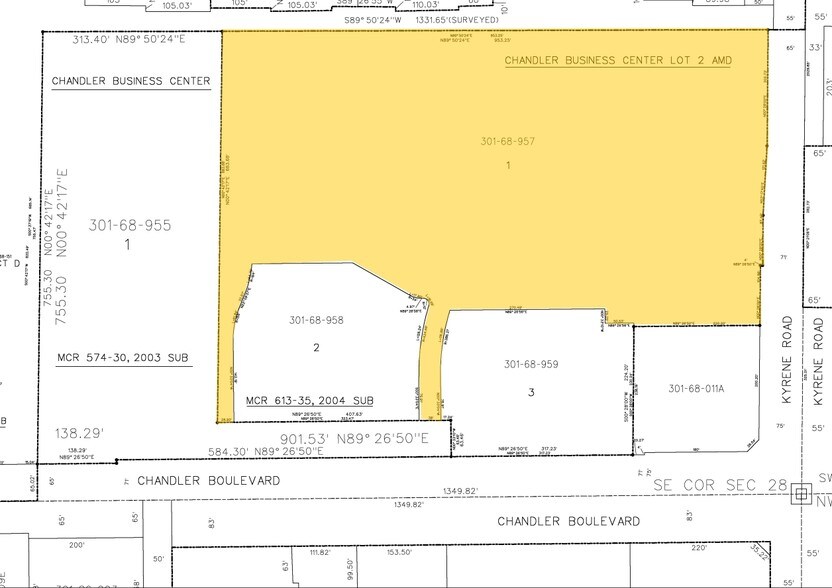 6150 W Chandler Blvd, Chandler, AZ à louer - Plan cadastral - Image 2 de 15