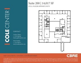 1687-1707 Cole Blvd, Golden, CO à louer Plan d’étage- Image 1 de 1