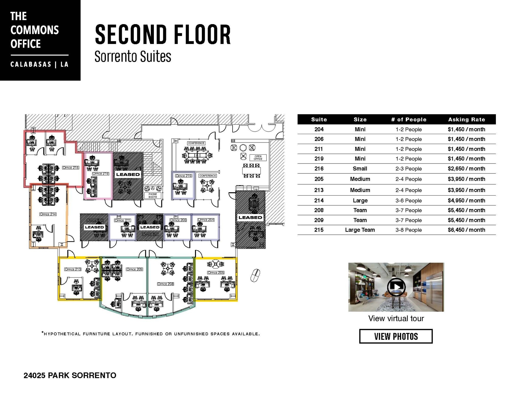 24025 Park Sorrento, Calabasas, CA à louer Plan d’étage- Image 1 de 1