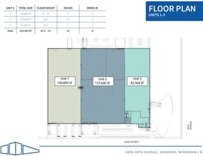 4200 39th Ave, Kenosha, WI for lease Floor Plan- Image 2 of 2