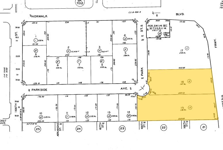 16741-16755 Parkside St, Cerritos, CA for lease - Plat Map - Image 2 of 5