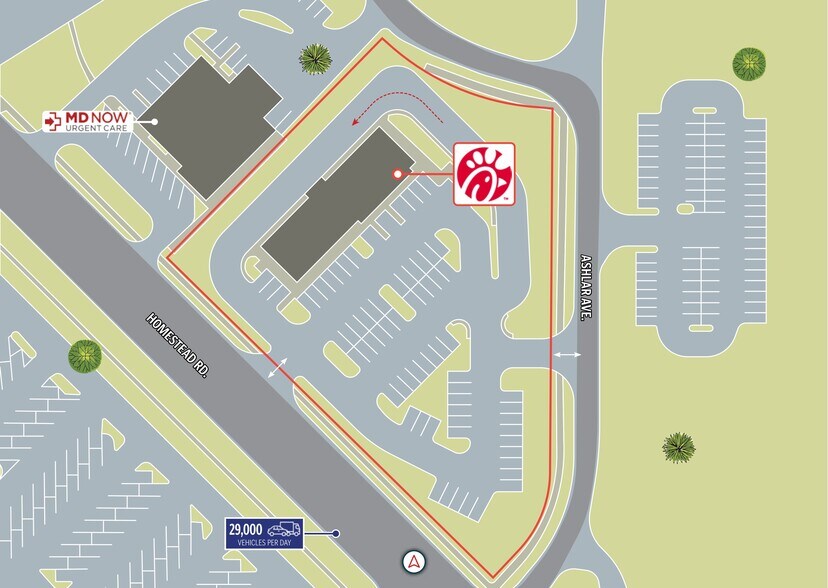 1110 Homestead Rd N, Lehigh Acres, FL à vendre - Plan de site - Image 3 de 3