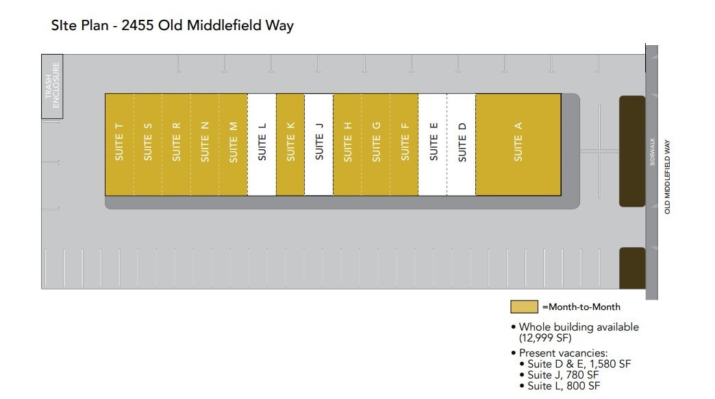 2455 Old Middlefield Way, Mountain View, CA for lease Floor Plan- Image 1 of 1