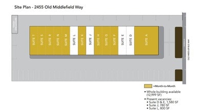 2455 Old Middlefield Way, Mountain View, CA for lease Floor Plan- Image 1 of 1