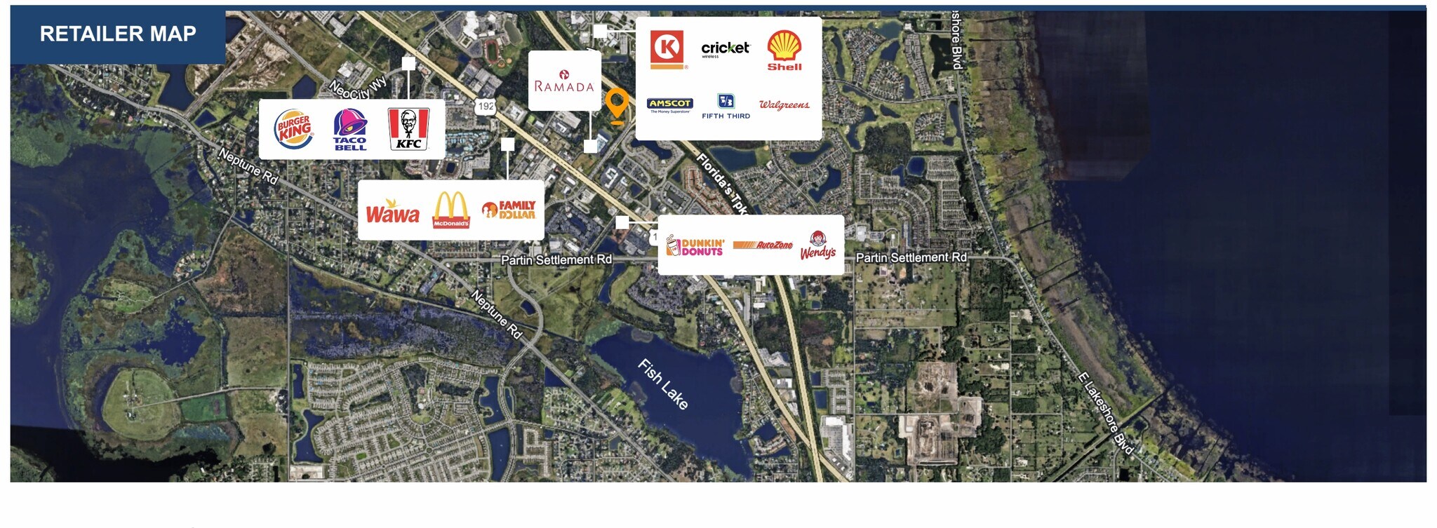 Turnpike and US 192 E Irlo Bronson Memorial hwy, Kissimmee, FL à vendre Photo principale- Image 1 de 2