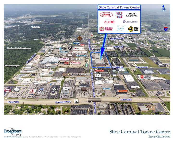 503-943 N Green River Rd, Evansville, IN for lease - Aerial - Image 2 of 4