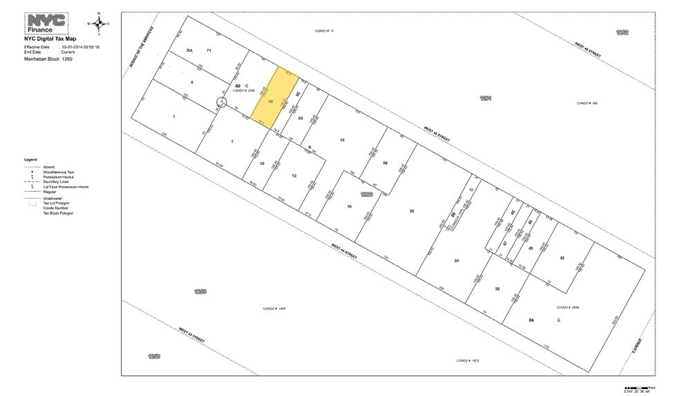 62 W 45th St, New York, NY à louer - Plan cadastral - Image 3 de 14