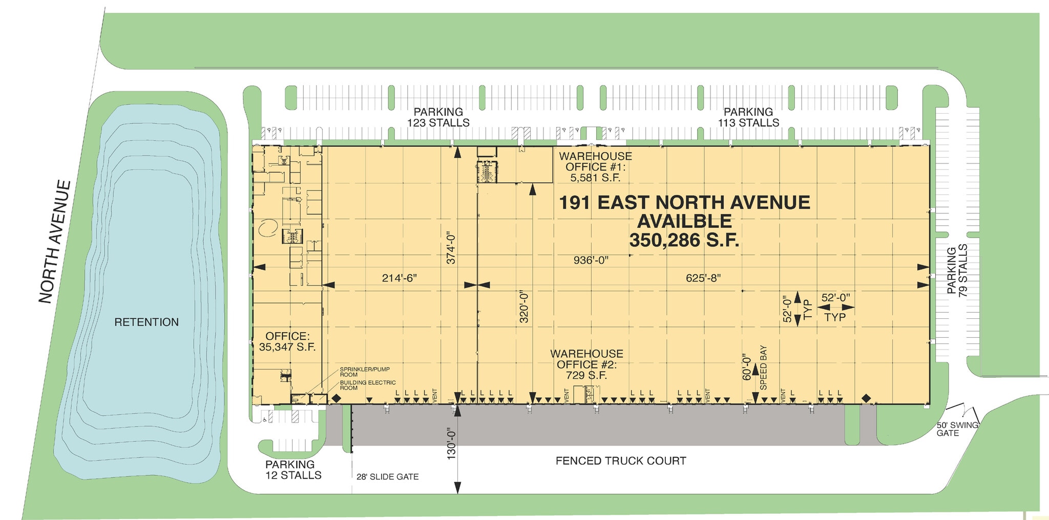 191 E North Ave, Carol Stream, IL for lease Site Plan- Image 1 of 1