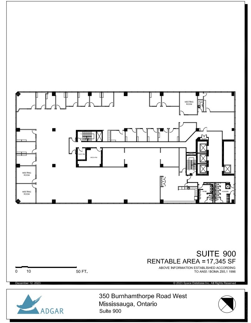 350 Burnhamthorpe Rd W, Mississauga, ON for lease Floor Plan- Image 1 of 1