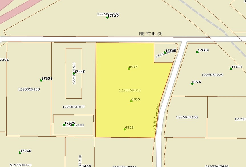 6825 176th Ave NE, Redmond, WA for lease - Plat Map - Image 3 of 3