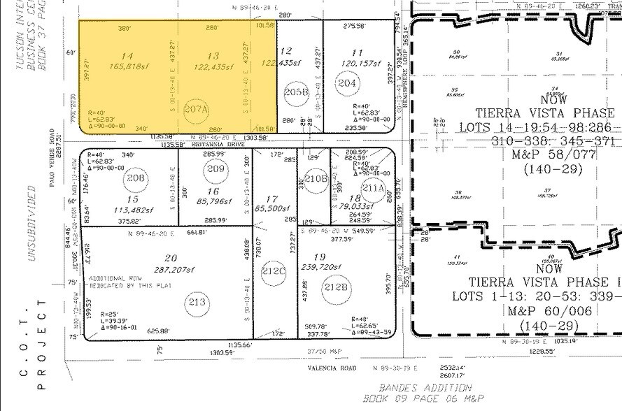 3601 E Britannia Dr, Tucson, AZ à vendre - Plan cadastral - Image 3 de 17