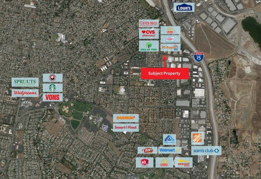 SEC California Ave & Rimpau Ave, Corona, CA for sale - Aerial - Image 2 of 4