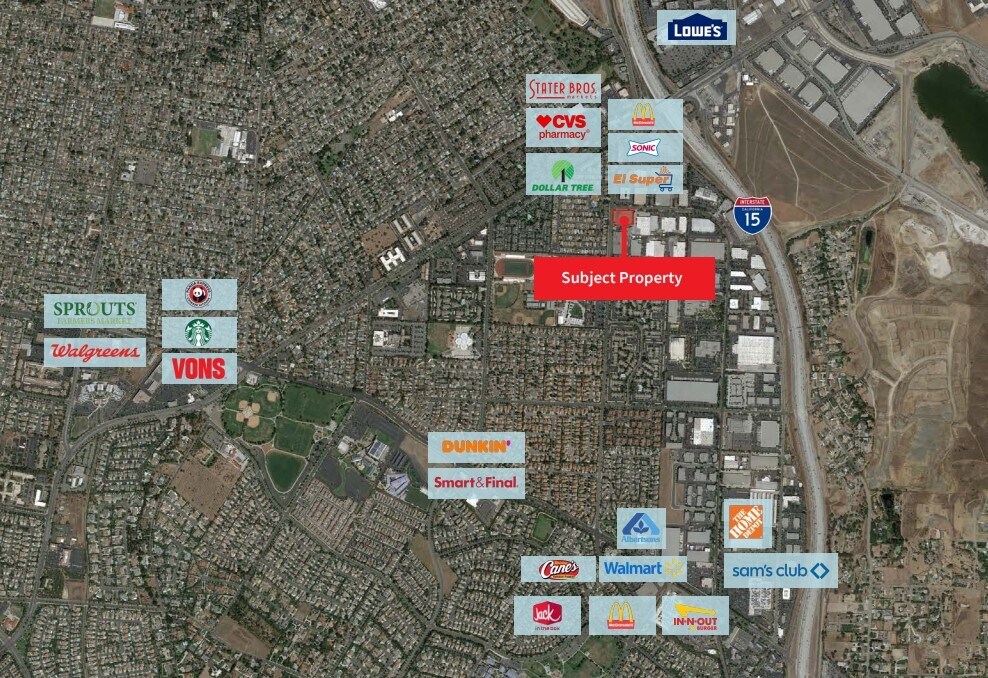 SEC California Ave & Rimpau Ave, Corona, CA for sale Aerial- Image 1 of 5
