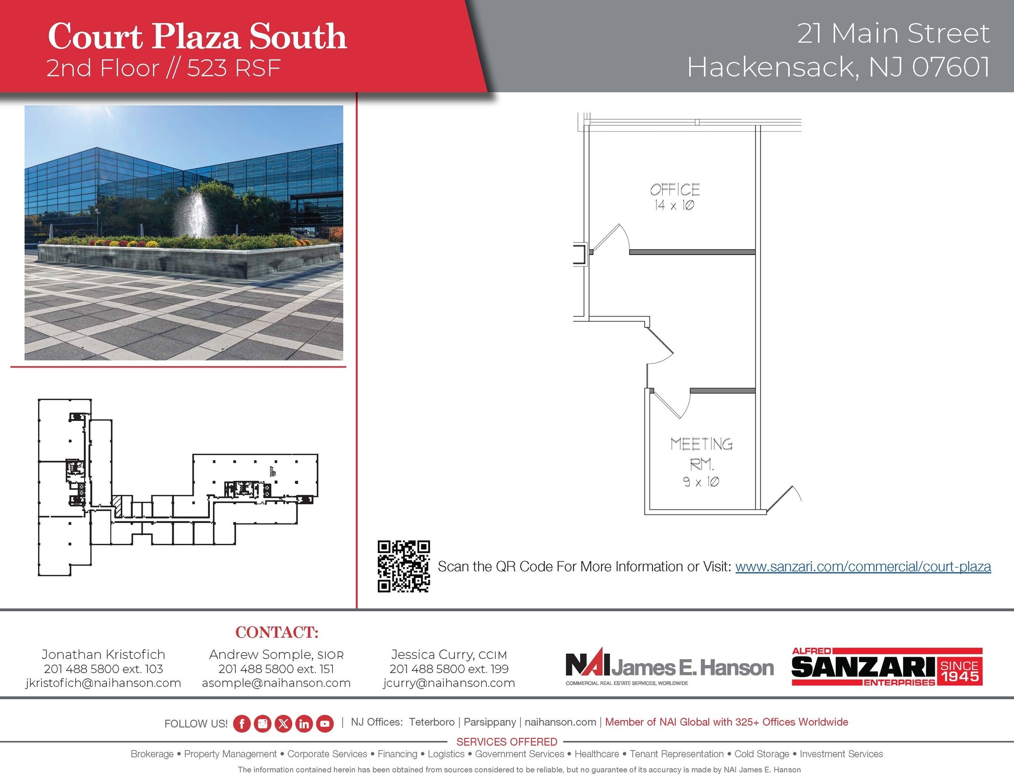25 Main St, Hackensack, NJ à louer Plan d’étage- Image 1 de 1