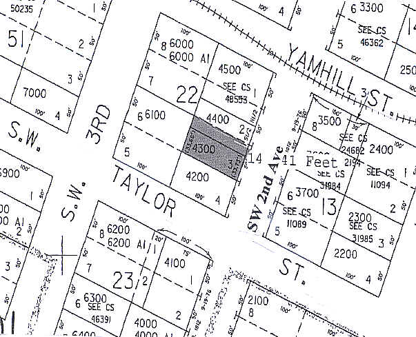 827 SW Second Ave, Portland, OR for lease - Plat Map - Image 2 of 4