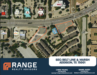 Plus de détails pour SEQ Marsh Lane & Belt Line Rd, Addison, TX - Terrain à vendre