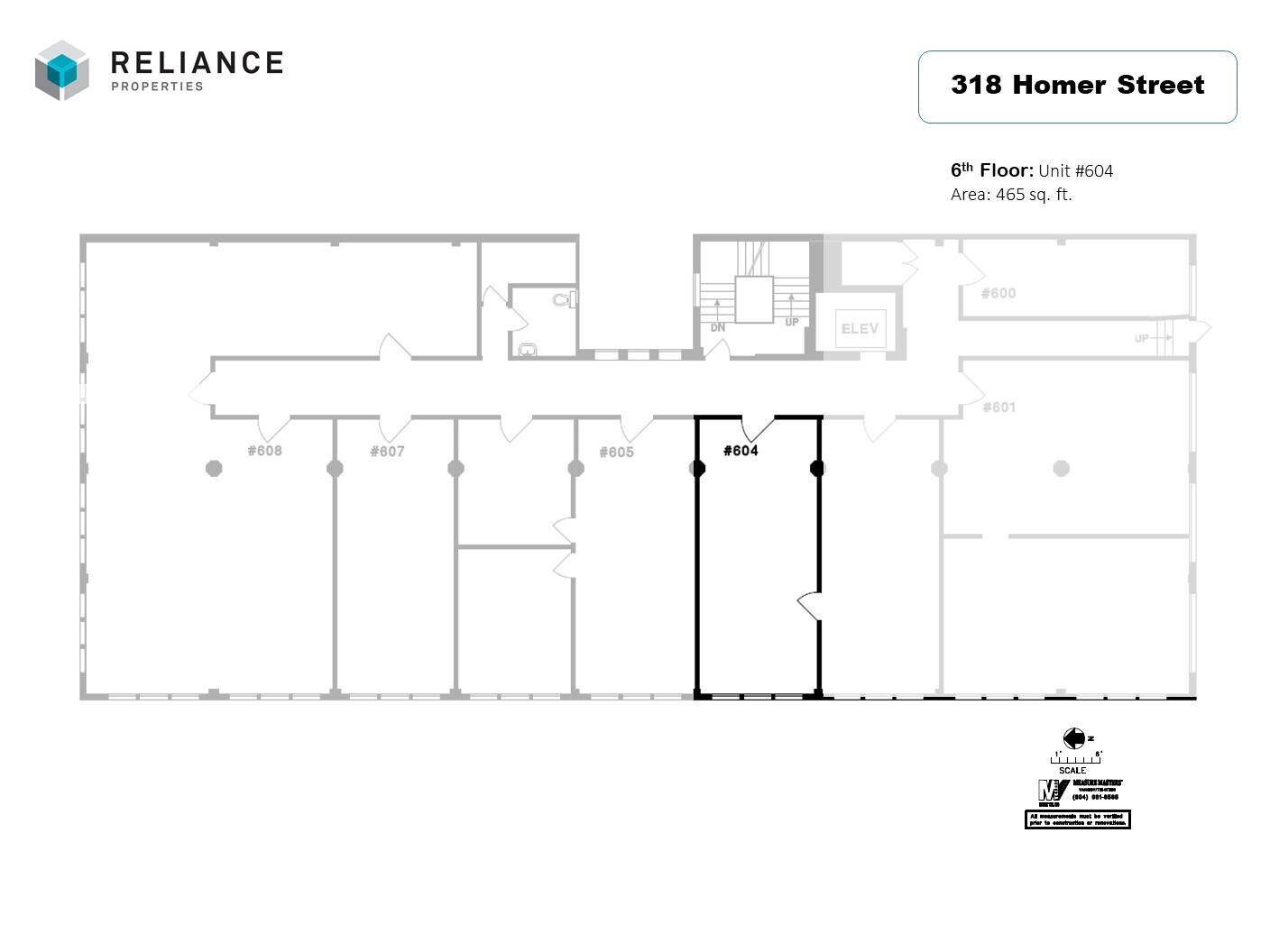 318 Homer St, Vancouver, BC for lease Floor Plan- Image 1 of 1