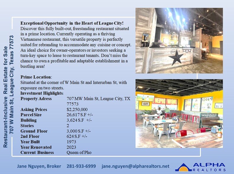 707 W Main St, League City, TX à vendre - Photo du bâtiment - Image 2 de 3