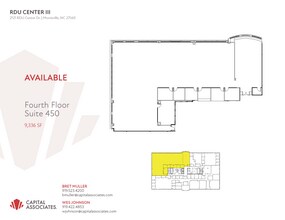 2121 RDU Center Dr, Morrisville, NC à louer Plan d  tage- Image 1 de 1