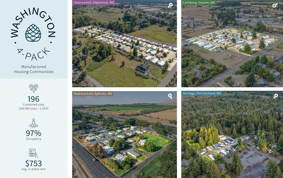 Washington MHC 4-Pack portfolio of 3 properties for sale on LoopNet.ca - Building Photo - Image 1 of 12