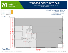 2601 N Rolling Rd, Windsor Mill, MD à louer Plan d  tage- Image 1 de 1