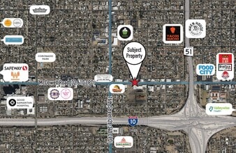 1708-1716 E McDowell Rd, Phoenix, AZ - AERIAL map view
