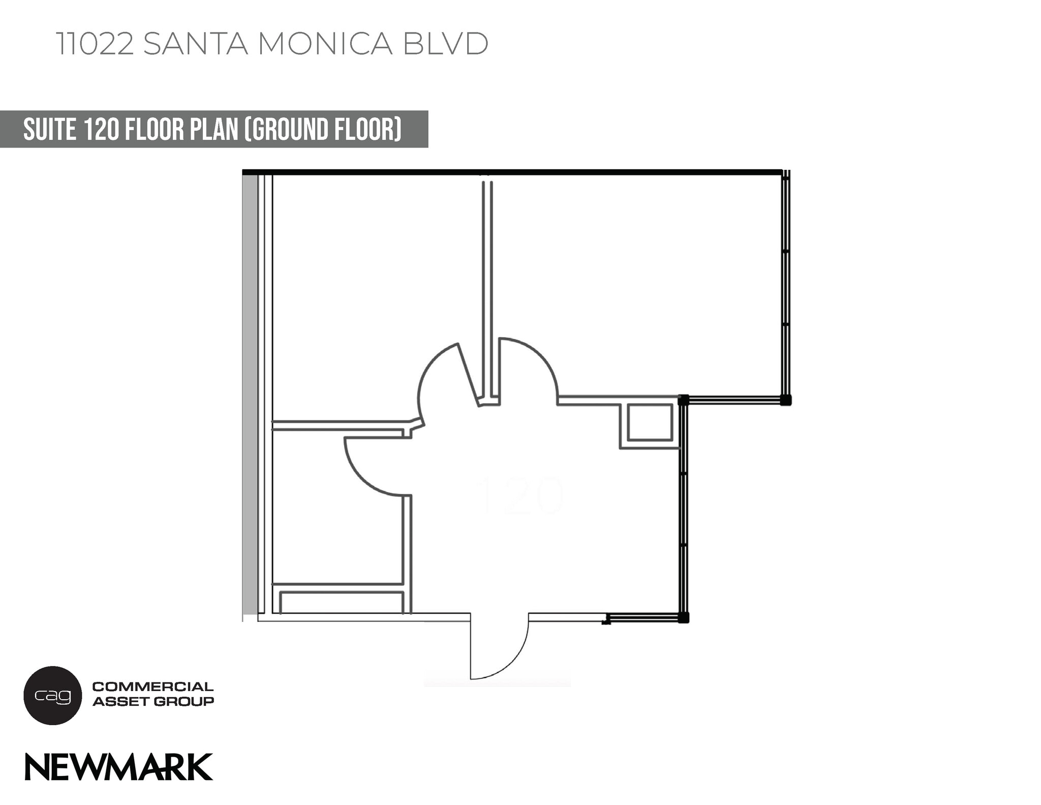 11022 Santa Monica Blvd, Los Angeles, CA for lease Floor Plan- Image 1 of 4