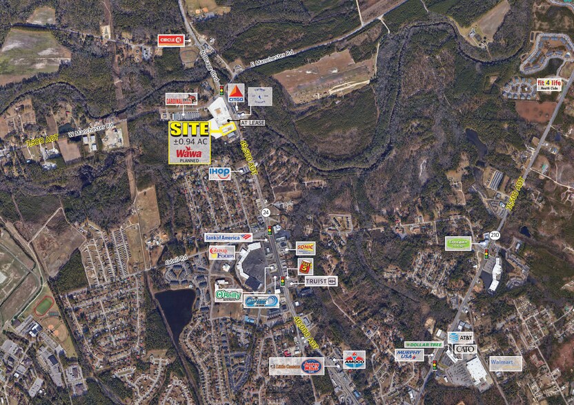 1589 N Bragg Blvd, Spring Lake, NC for lease - Aerial - Image 2 of 4