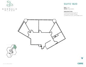 402 W Broadway, San Diego, CA à louer Plan d’étage- Image 1 de 1