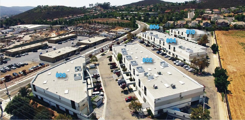 800 N Twin Oaks Valley Rd, San Marcos, CA for lease - Aerial - Image 3 of 14