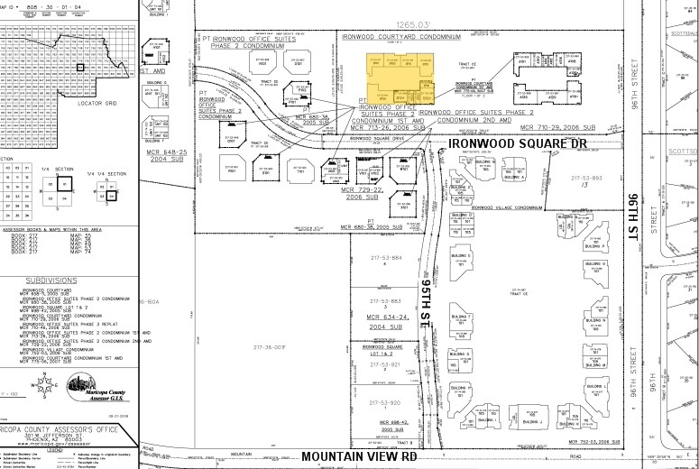 9500 E Ironwood Square Dr, Scottsdale, AZ à louer - Plan cadastral - Image 2 de 10