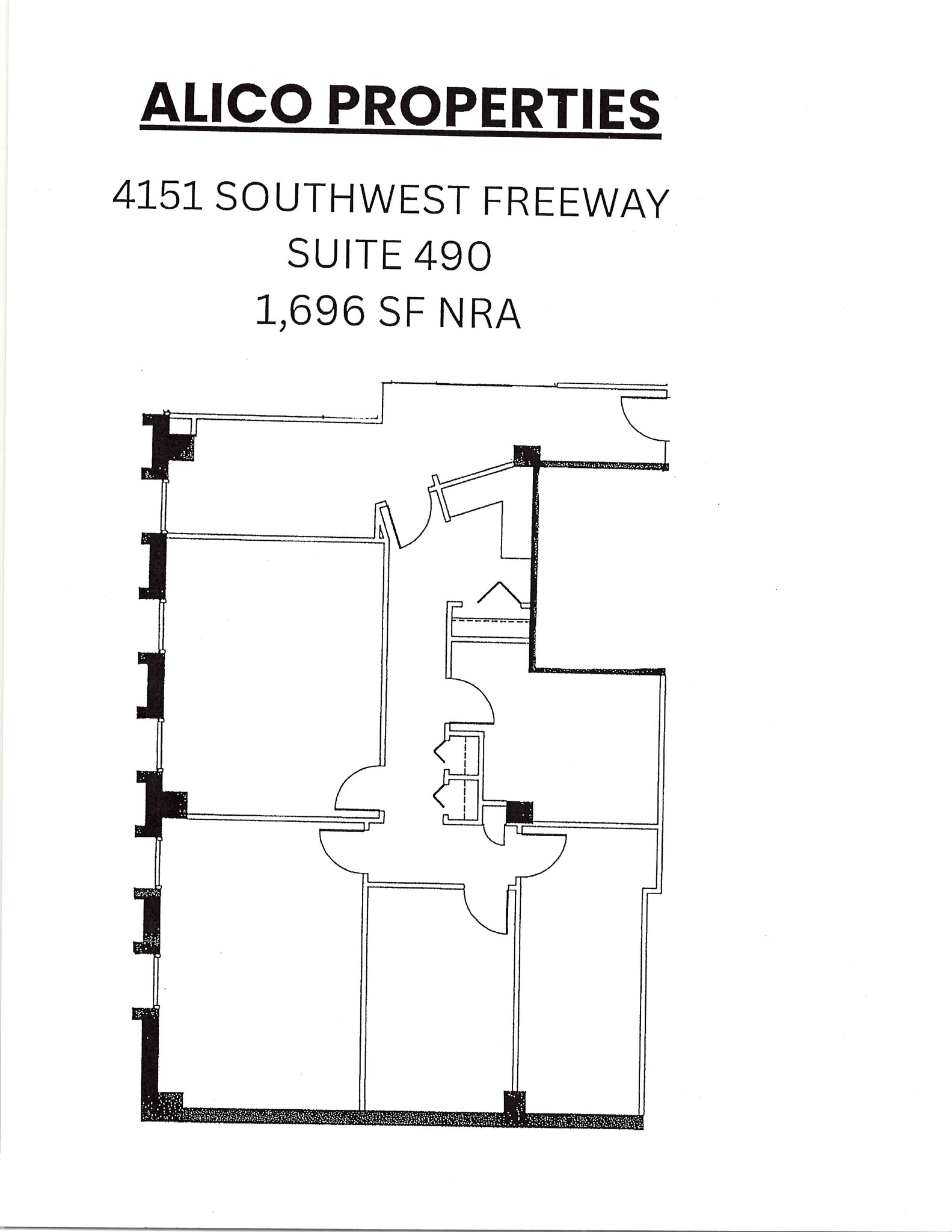 4151 Southwest Fwy, Houston, TX à louer Plan d’étage- Image 1 de 1