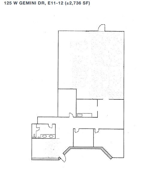 6105 S Ash Ave, Tempe, AZ à louer Plan d’étage- Image 1 de 1
