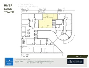 3730 Kirby Dr, Houston, TX à louer Plan d  tage- Image 2 de 2