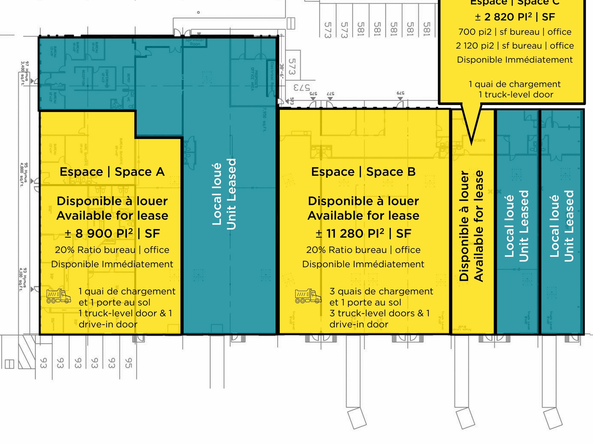 93-97 Boul Hymus, Pointe-claire, QC for sale Floor Plan- Image 1 of 2