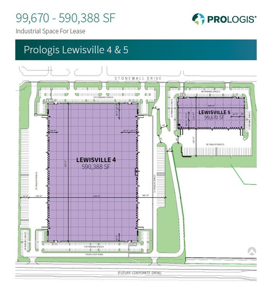 Stonewall Dr Building 4, Lewisville, TX for lease - Site Plan - Image 2 of 2