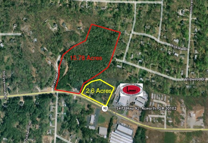 5399 Hwy 92, Acworth, GA for sale - Aerial - Image 2 of 8