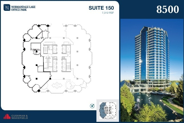 8000-8500 Normandale Lake Blvd, Bloomington, MN for lease Floor Plan- Image 1 of 2