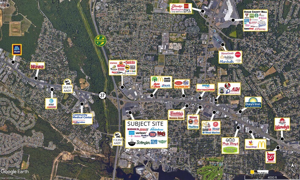 1a Route 37 W, Toms River, NJ à louer - Photo du bâtiment - Image 3 de 6