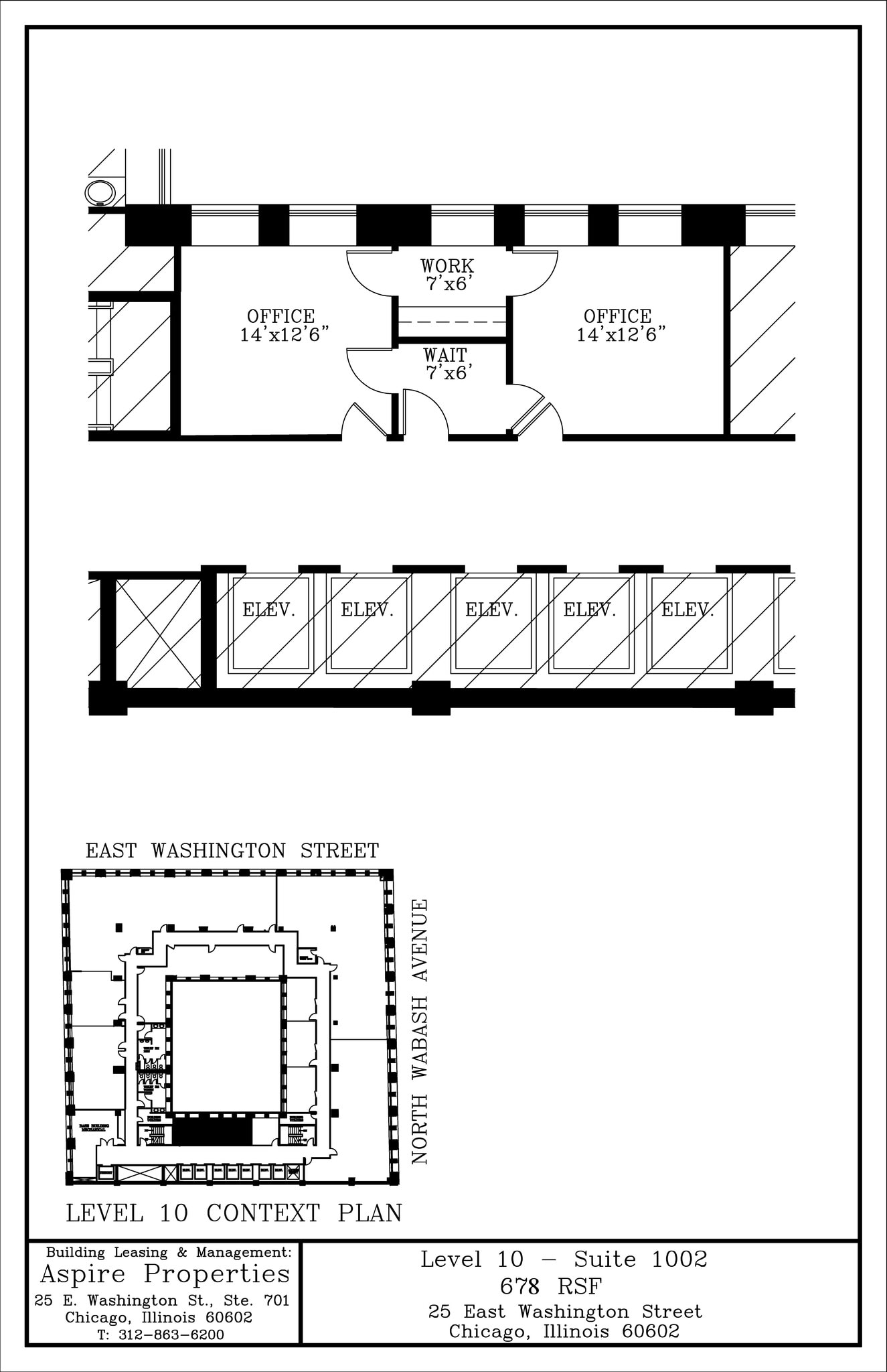 25 E Washington St, Chicago, IL for lease Site Plan- Image 1 of 1