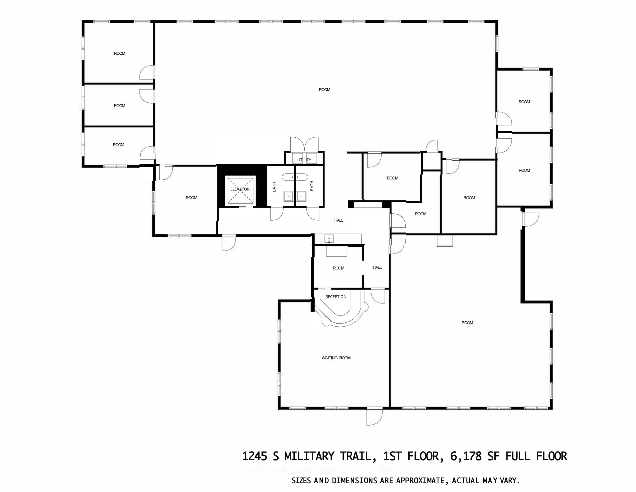 1245 S Military Trl, Deerfield Beach, FL à louer Plan d’étage- Image 1 de 1