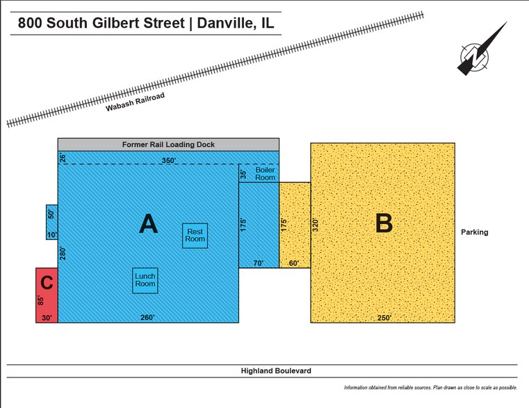 800 S Gilbert St, Danville, IL for lease - Floor Plan - Image 2 of 11