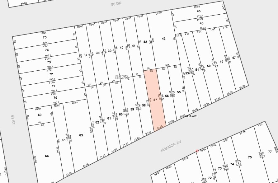 92-03 Jamaica Ave, Woodhaven, NY à louer - Plan cadastral - Image 3 de 3