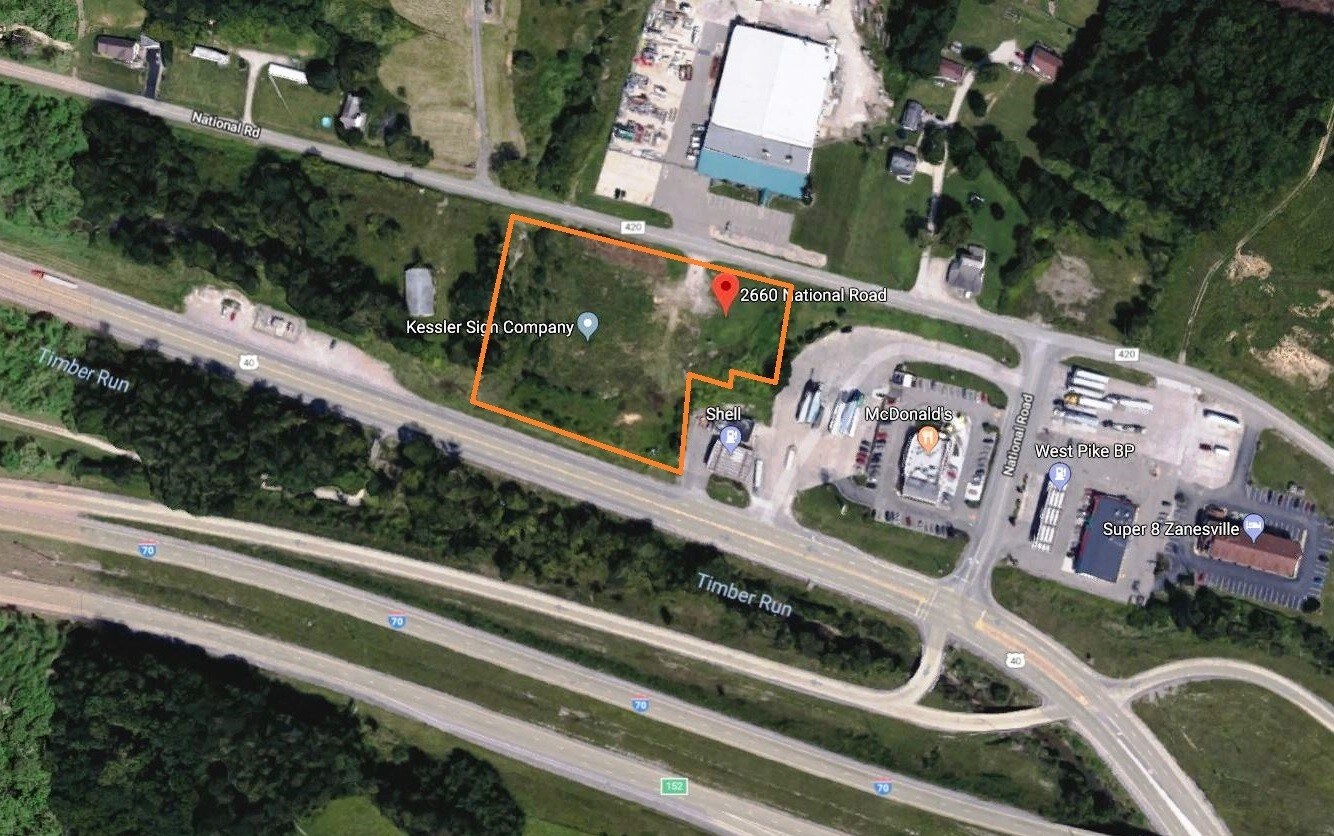 2660 National Rd, Zanesville, OH for sale Aerial- Image 1 of 2