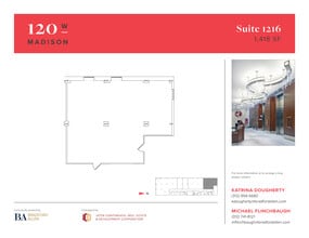 120 W Madison St, Chicago, IL à louer Plan d’étage- Image 1 de 1