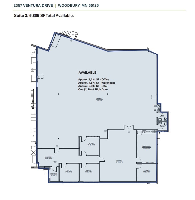 2357 Ventura Dr, Woodbury, MN for lease Floor Plan- Image 1 of 1