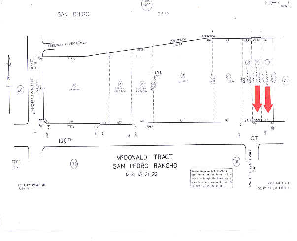 1109 W 190th St, Gardena, CA à louer - Plan cadastral - Image 2 de 8